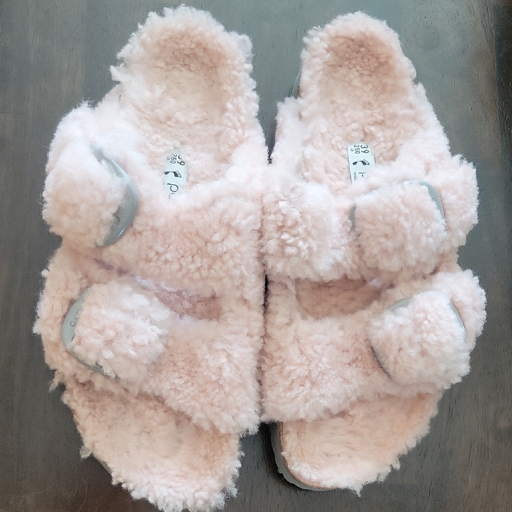 PAPILLIO by Birkenstock Teddy Arizona Big Buckle Shearling size 39 US 8 - 8.5